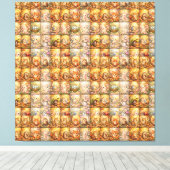 Moderne Patchwork Patroon Collage Canvas Afdruk (Insitu (Houten vloer))