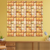Moderne Patchwork Patroon Collage Canvas Afdruk (Insitu (Woonkamer))