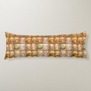 Moderne Patchwork Patroon Collage Lichaamskussen