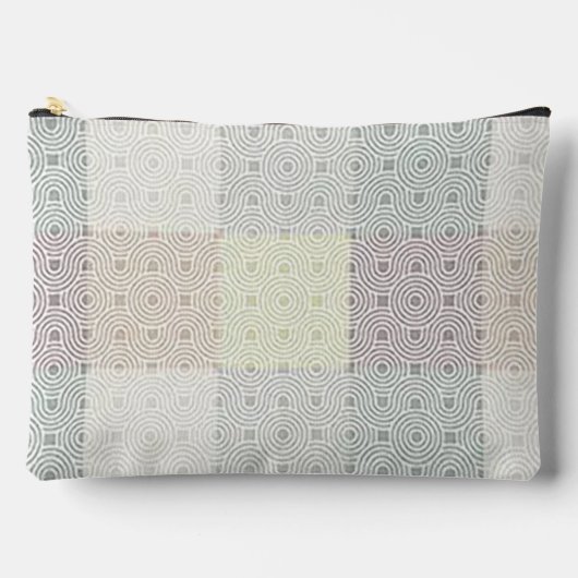 "Moderne Patchwork" Print Cosmetische/Potlood Tas (Voorkant)