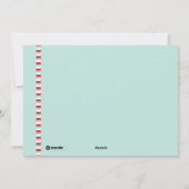 Moderne Peace Love & Joy-kerstfoto Feestdagenkaart (Achterkant)