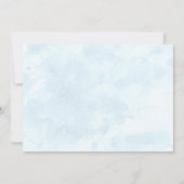 Moderne Peacock Feather Bridal Shower Invitations Kaart (Achterkant)