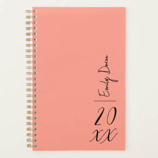 Moderne Pech Fuze 2024 Personnalisé Weekly Planner