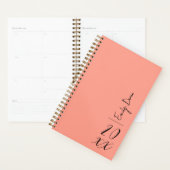 Moderne Pech Fuze 2024 Personnalisé Weekly Planner (Devant avec enveloppe)