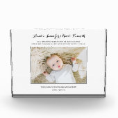 Moderne peetouders dank je Keepsake Fotoblokken (Voorkant)