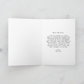 Moderne penseel schrift foto afstuderen bedankkaart (Binnen)