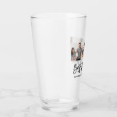 Moderne penseelscript Beste pap ooit 3 Foto Glas (Rechts)