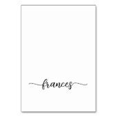 Moderne penseelstijl Script Naam kaarten plaatsen (Voorkant)