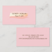 Moderne penseelstreek visitekaartje (Voorkant / Achterkant)