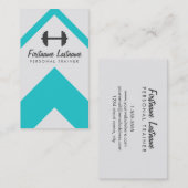 Moderne personal trainer en fitness visitekaartje (Voorkant / Achterkant)