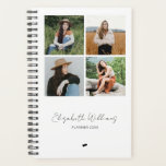 Moderne Personnalisé 4 Photo Collanner<br><div class="desc">Design moderne et élégant imprimé Personnalisé 4 Photo Collage Nom Planner qui peut être customisé avec votre texte. Cliquez sur le bouton "Customiser" et utilisez notre outil de conception pour modifier ce modèle. Découvrez le magasin Graphic Art Design pour d'autres produits qui correspondent à ce design !</div>