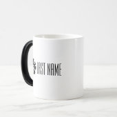 Moderne Personnalisé "Mary" Nom Sphere Mug (Devant gauche)