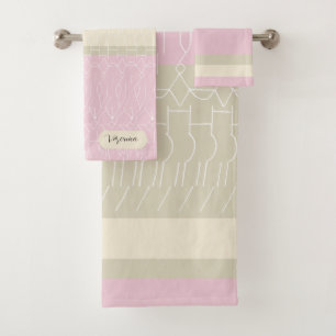 Moderne Personnalisé Pastel Tons Motif géométrique