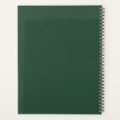 Moderne personnalisé vert forêt et blanc (Dos)