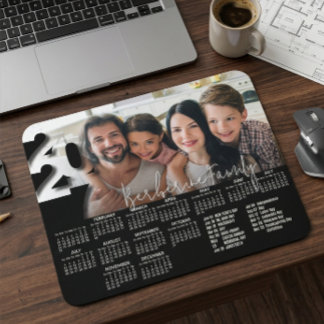Moderne Persoonlijke 2027 Bureaukalender Foto Cute Muismat