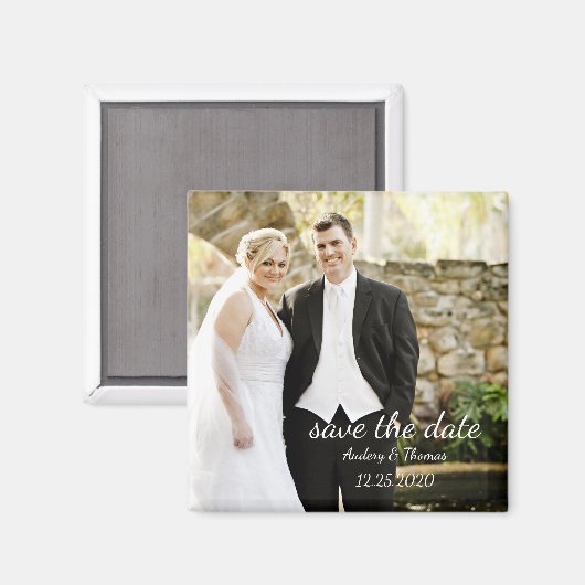 Moderne persoonlijke aangepaste foto slaat de datu magneet (Voorkant / Achterkant)