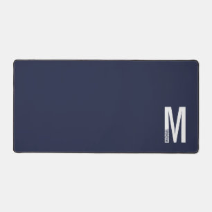 Moderne persoonlijke badmonogram en naam bureaumat