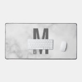 Moderne persoonlijke badmonogram en naam bureaumat (Keyboard & Muis)