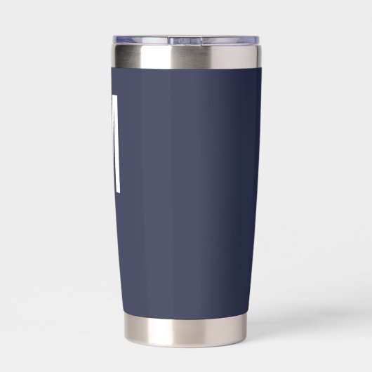 Moderne persoonlijke badmonogram en naam geïsoleerde drinkbeker (Achterkant)