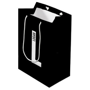 Moderne persoonlijke badmonogram en naam medium cadeauzakje