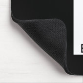 Moderne persoonlijke badmonogram en naam muismat (Hoek)