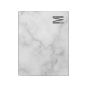 Moderne persoonlijke badmonogram en naam notitieblok (Gedraaid)