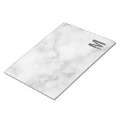 Moderne persoonlijke badmonogram en naam notitieblok (Schuin)