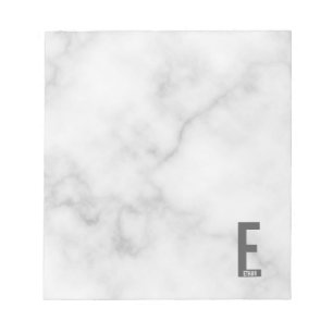 Moderne persoonlijke badmonogram en naam notitieblok