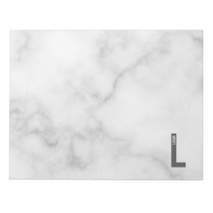 Moderne persoonlijke badmonogram en naam notitieblok