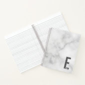 Moderne persoonlijke badmonogram en naam notitieboek (Binnen)