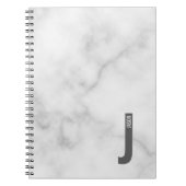 Moderne persoonlijke badmonogram en naam notitieboek (Voorkant)