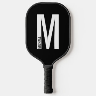 Moderne persoonlijke badmonogram en naam pickleball paddle