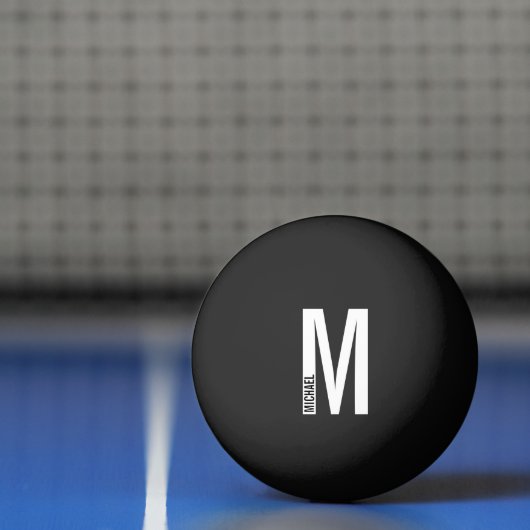 Moderne persoonlijke badmonogram en naam pingpongballen (Net)
