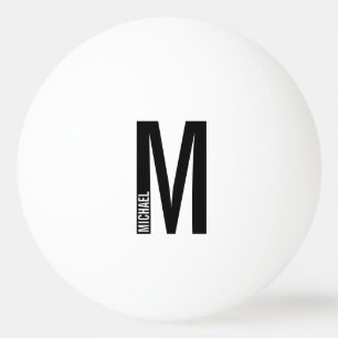 Moderne persoonlijke badmonogram en naam pingpongballen