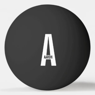 Moderne persoonlijke badmonogram en naam pingpongballen