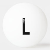 Moderne persoonlijke badmonogram en naam pingpongballen (Achterkant)
