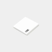 Moderne persoonlijke badmonogram en naam post-it® notes (Schuin)