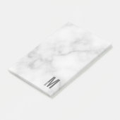 Moderne persoonlijke badmonogram en naam post-it® notes (Schuin)