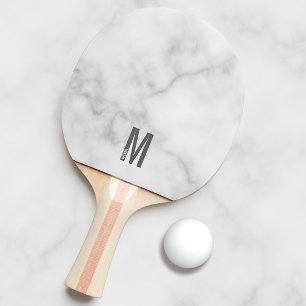 Moderne persoonlijke badmonogram en naam tafeltennisbatje