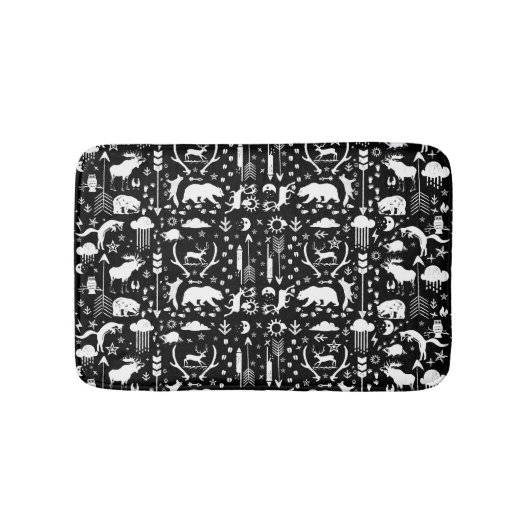 Moderne persoonlijke Beer Fox Deer Boys Room Badmat (Voorkant)