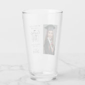 Moderne persoonlijke foto-Afstuderen Glas (Achterkant)