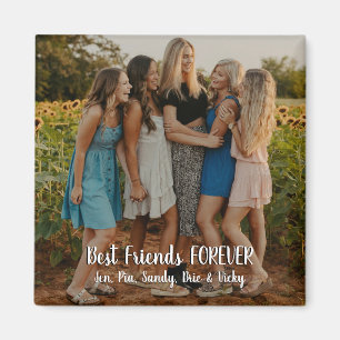 Moderne persoonlijke foto Best Friends Forever Magneet