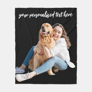 Moderne persoonlijke foto fleece deken