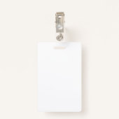 Moderne persoonlijke foto-ID-kaarten Aangepaste ba Badge (Achterkant met clip)