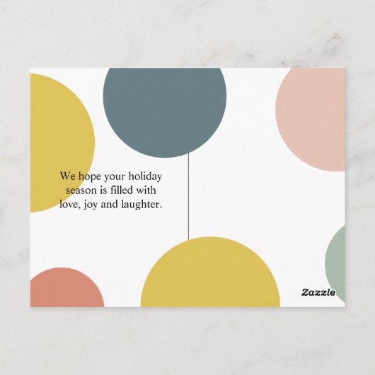 Moderne persoonlijke foto | Kleurrijk dit is het s Briefkaart (Achterkant)