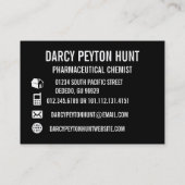 Moderne persoonlijke foto's Visitekaartjes (Achterkant)