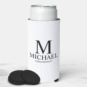 Moderne, persoonlijke Groomsman met zwart en wit