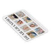 Moderne persoonlijke grootmoeder we houden van je  magneet (Rechterzijde)