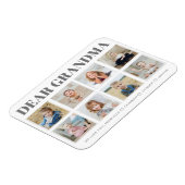 Moderne persoonlijke grootmoeder we houden van je  magneet (Linkerzijde)