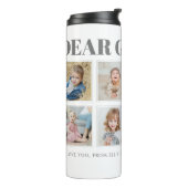 Moderne persoonlijke grootmoeder we houden van je  thermosbeker (Gedraaid links)